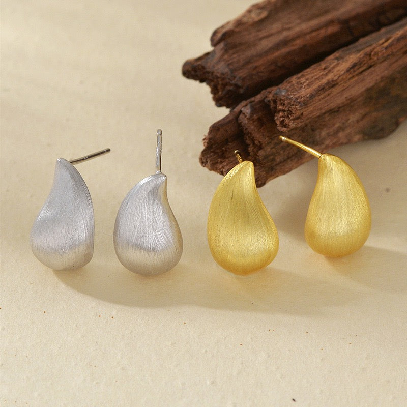 Teardrop Stud Earrings