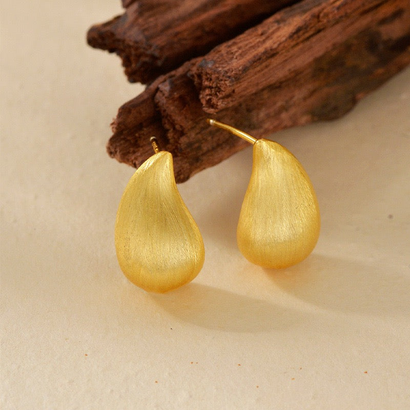 Teardrop Stud Earrings