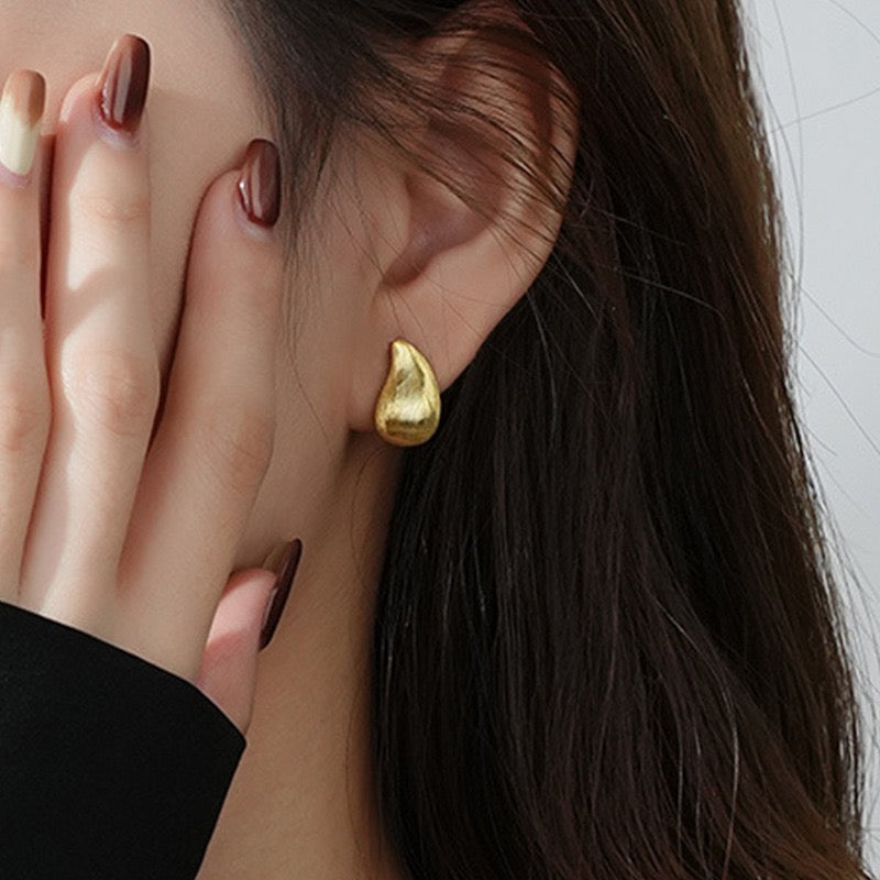 Teardrop Stud Earrings
